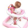 JuneBerry Adjustable Baby Walker with Activity Station, Pink