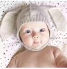 Baby Crochet Earflap Pilot Hats Photo Prop Rabbit Ears Beanie Cap Winter Warm Knit Caps for Toddlers Baby Girls and Boys