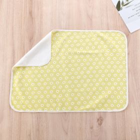 Washable And Breathable Child Protection Pad (Option: Yellow daisy-80x100cm)
