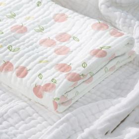 Baby Cotton Super Soft Absorbent Gauze Bath Towel (Option: Peach powder-110x110cm)