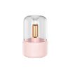 1pc Portable Small Cool Mist Humidifiers 120ML - USB Desktop Humidifier For Plants; Office; Car; Baby Room With Creative Simulation Candlelight Aromat
