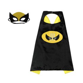 Newest Superhero Kids Capes and Masks Spiderman Costume Double Cape Superhero Kids Cosplay 3-12 Year Old Boy Halloween Gift (Color: 20)