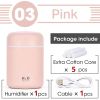 Scent Diffuser; Portable Small Cool Mist Humidifiers 300ML - USB Desktop Humidifier For Plants; Office; Car; Baby Room With Auto Shut Off & Night Ligh