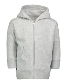 Infant Zip Fleece Hoodie - HEATHER - 6MOS (Color: HEATHER, size: 12MOS)
