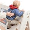 6-in-1 Toddler Climber and Swing Set Kids Playground Climber Swing Playset with Tunnel, Climber, Whiteboard,Toy Building Block Baseplates, Basketball