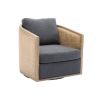 COOLMORE Swivel Barrel Chair, Comfy Round Accent Sofa Chair for Living Room, 360 Degree Swivel Barrel Club Chair, Leisure Arm Chair for Nursery, Hotel