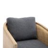 COOLMORE Swivel Barrel Chair, Comfy Round Accent Sofa Chair for Living Room, 360 Degree Swivel Barrel Club Chair, Leisure Arm Chair for Nursery, Hotel