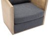 COOLMORE Swivel Barrel Chair, Comfy Round Accent Sofa Chair for Living Room, 360 Degree Swivel Barrel Club Chair, Leisure Arm Chair for Nursery, Hotel
