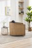 COOLMORE Swivel Barrel Chair, Comfy Round Accent Sofa Chair for Living Room, 360 Degree Swivel Barrel Club Chair, Leisure Arm Chair for Nursery, Hotel