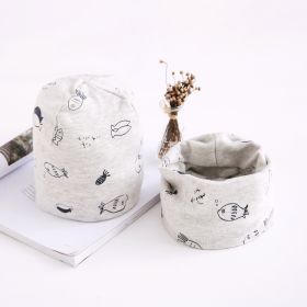 Two-piece Towel Baby Cotton Collar Hat Set (Option: Grey-S)