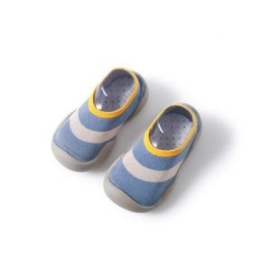 Baby Sock Shoes Spring And Autumn Soft Bottom Non-slip (Option: F 29 Stripes-24or25)