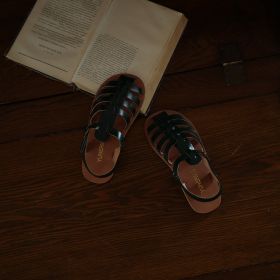 Vintage Velcro Wrapped Feet Sandals Baby (Option: Green-31)