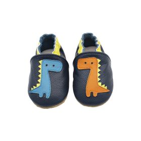 Cowhide Baby Cartoon Toddler Shoes (Option: AB Dinosaur-M)